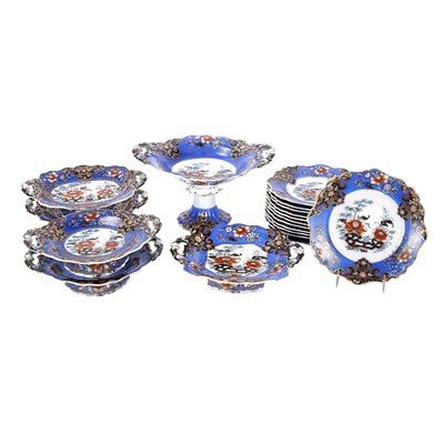 Lot 476 - English Ironstone Luncheon Service 19th...