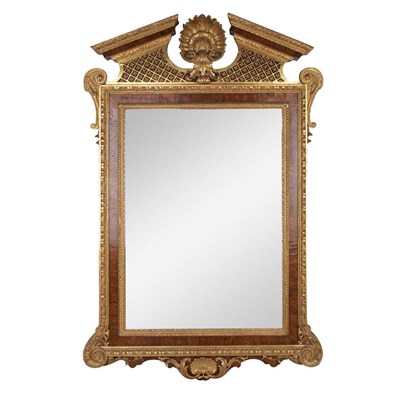 Lot 204 - George II Parcel Gilt Mahogany Mirror The...