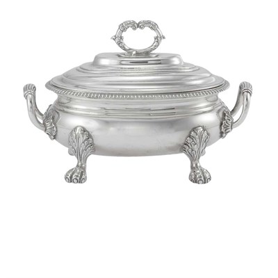 Lot 346 - George III Silver Tureen Thomas Robins, London,...