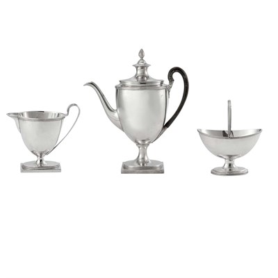 Lot 350 - Assembled English Silver Coffee Service London,...
