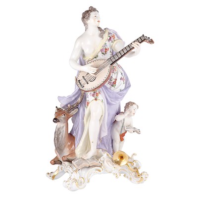 Lot 1237 - Meissen Porcelain Allegorical Figure...