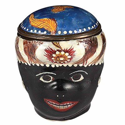 Lot 400 - English Enamel Patch Box 19th Century In the...