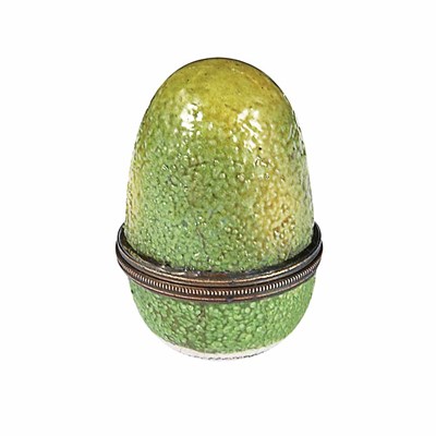 Lot 402 - Group of Three English Enamel snuff Boxes Late...