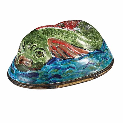Lot 540 - English Enamel Patch Box 19th Century In the...