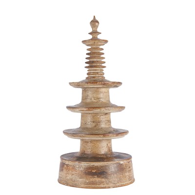 Lot 41 - Japanese Wood Pagoda In the style of the set...