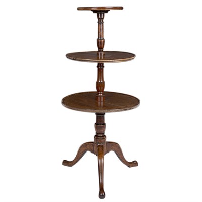 Lot 376 - George II Mahogany Dumbwaiter With three...