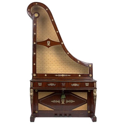 Lot 491A - Continental Gilt-Bronze Mounted Upright Piano...