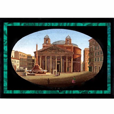 Lot 557 - Italian Micromosaic Plaque Third quarter of...