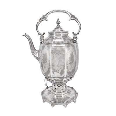 Lot 183 - American Gothic Revival Sterling Silver Hot...
