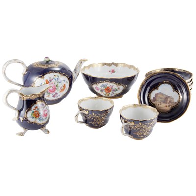 Lot 349 - Meissen Porcelain Tea Service Comprising a...