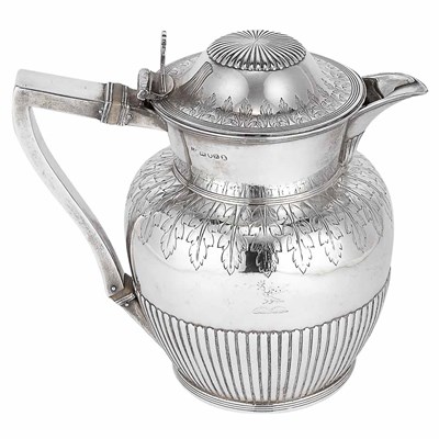 Lot 304 - George III Silver Cider Jug Possibly Peter &...