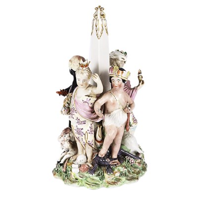 Lot 378 - English Soft Paste Porcelain Figural Group...