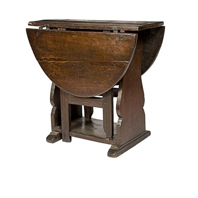 Lot 103 - Baroque Style Oak Gate Leg Table Height 29...