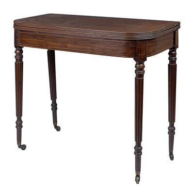Lot 591 - Regency Mahogany Fold-Over Game Table Circa...
