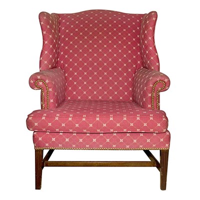 Lot 150 - George III Style Mahogany Wing Chair