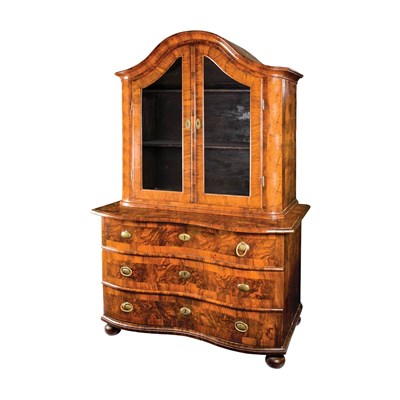 Lot 187 - South German Baroque Walnut Bookcase 18th...