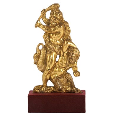 Lot 135 - German Gilt-Bronze Figure of Hercules and the...