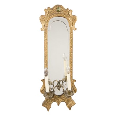 Lot 312 - George II Style Gilt-Wood Two-Light Sconce...