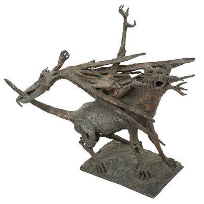 Lot 118 - Agenore Fabbri Italian, 1911-1998 Cat and Bird...