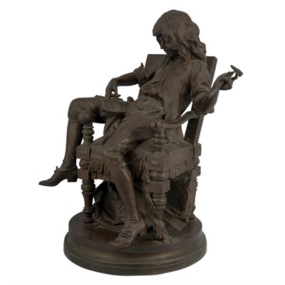 Lot 531 - Bronze Figure of the Young Moliere After a...