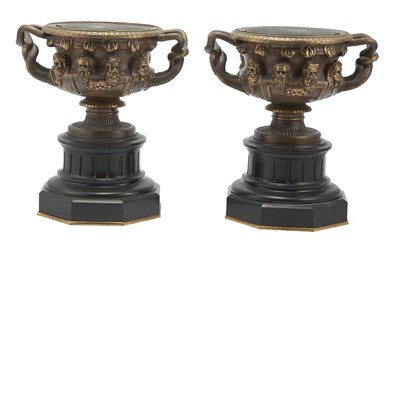 Lot 120 - Companion Pair of Bronze Models of the Albani...