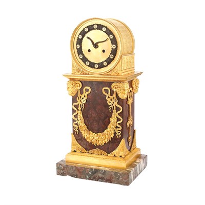Lot 531 - Empire Gilt-Bronze and Rouge Marble Mantel...