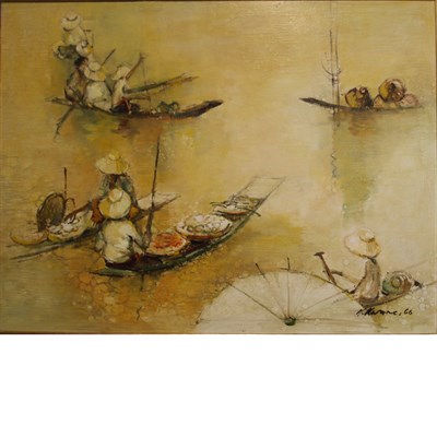 Lot 32 - Choo Keng Kwang Singaporean, b. 1931 Floating...
