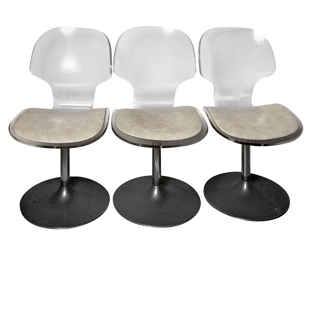 Lot 134 - 20th Century Design Set of Three Chairs...