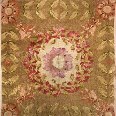 Lot 599 - Savonnerie Fragmentary Runner France, early...