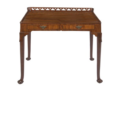 Lot 143 - Queen Anne Style Walnut Writing Table Height...
