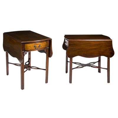 Lot 388 - Pair of George III Style Mahogany Pembroke...