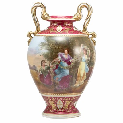 Lot 135 - Austrian Porcelain Vase First quarter of the...