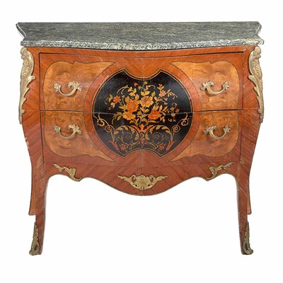 Lot 1373 - Louis XV Style Gilt-Metal Mounted and Painted...