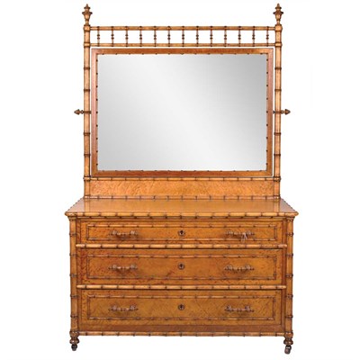 Lot 160 - American Aesthetic Movement Faux Bamboo Maple...