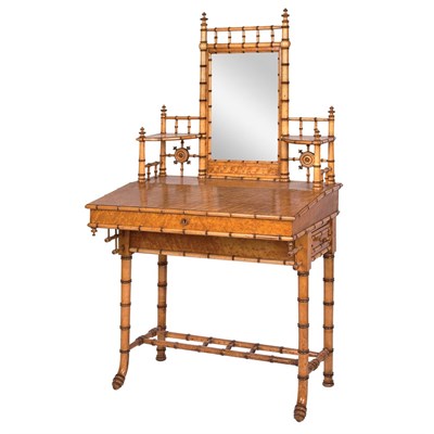 Lot 156 - American Aesthetic Movement Faux Bamboo Maple...