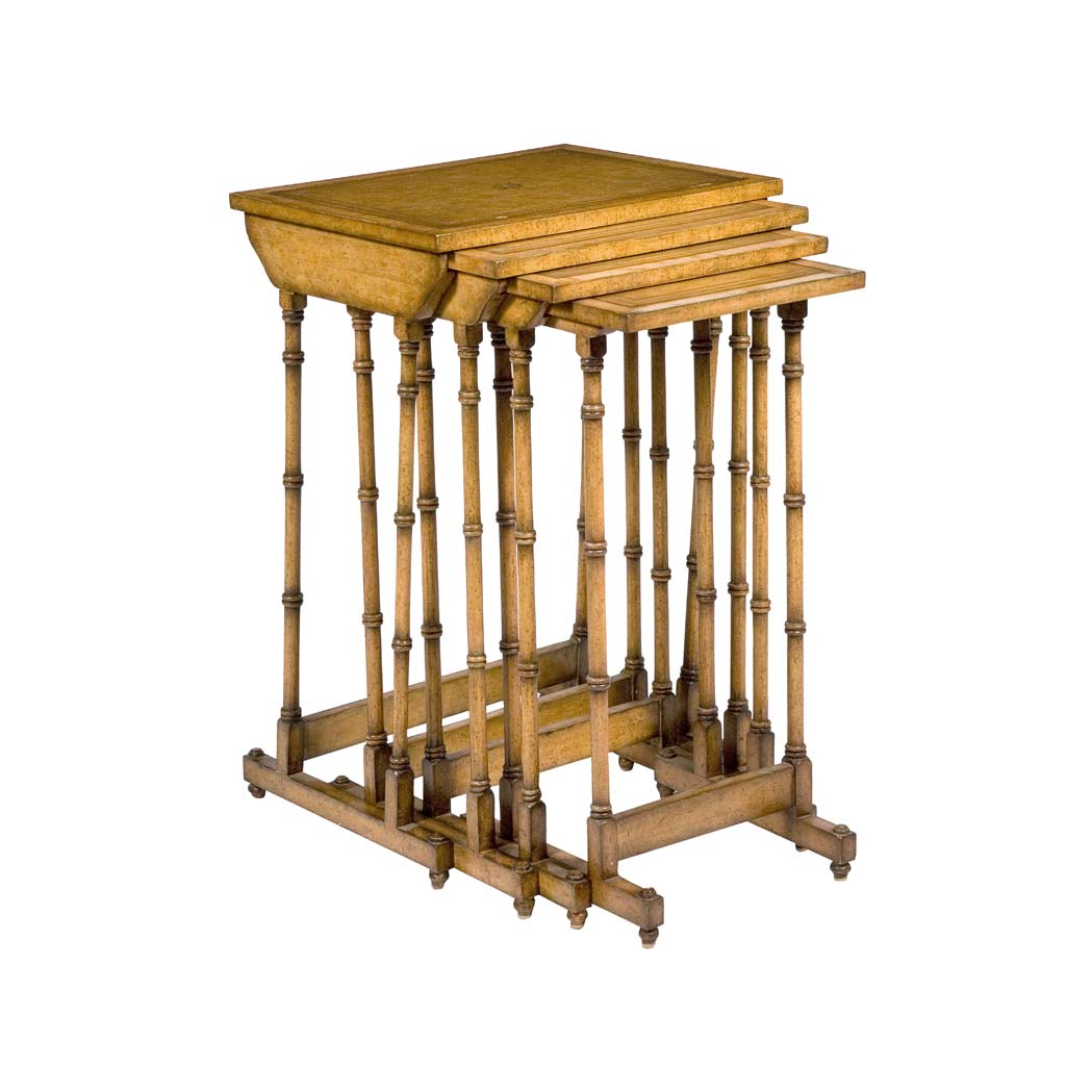 Lot 261 - Nest of Four Regency Style Tables Height of...