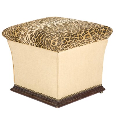 Lot 386 - Upholstered Footstool Height 16 inches, 18...