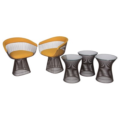 Lot 99 - Warren Platner American, 1919-2006 Two Chairs...