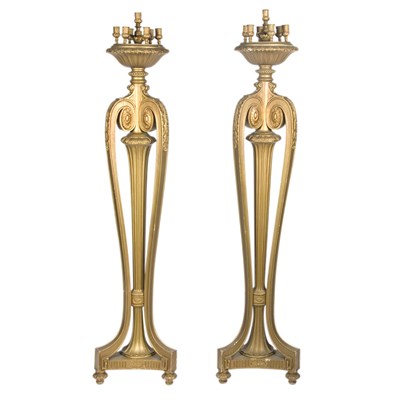 Lot 169 - Pair of Louis XVI Style Carved and Gold...