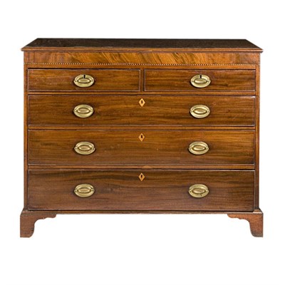 Lot 401 - Late George III Mahogany Chest Height 37...