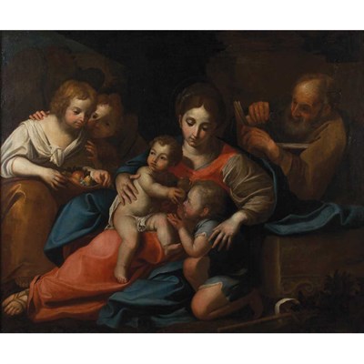 Lot 102 - Neapolitan School 17th/18th Century Holy...