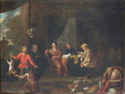 Lot 60 - Dutch School 17th Century Hunter with Felled...
