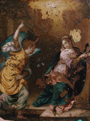 Lot 26 - French School 17th Century The Annunciation...
