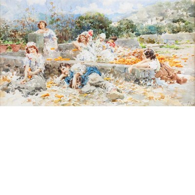 Lot 30 - Vincenzo Irolli Italian, 1860-1945 Farm...