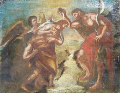 Lot 47 - Spanish School 17th Century Baptism of Christ...