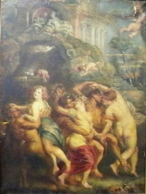 Lot 56 - After Peter Paul Rubens Satyrs and Maenads Oil...