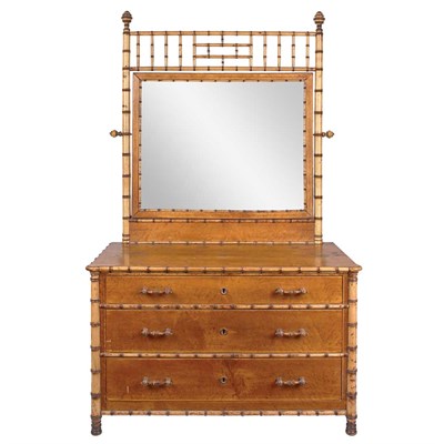Lot 159 - American Aesthetic Movement Faux Bamboo Maple...