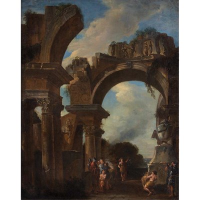 Lot 119 - Follower of Giovanni Paolo Panini A Roman...