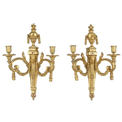 Lot 390 - Pair of Transitional Louis XV/XVI Style...