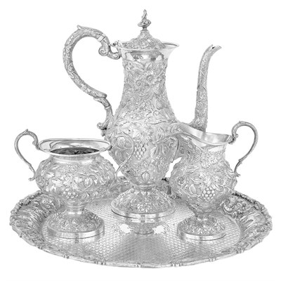 Lot 195 - American Sterling Silver Diminutive Coffee...